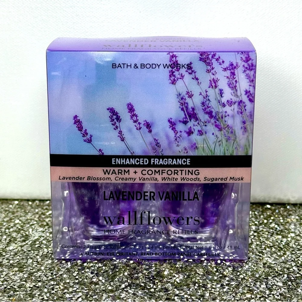Bath & Body Works Wallflower Refills Lavender Vanilla 2 Pack Refill Nwt